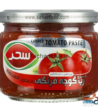 رب گوجه فرنگی شیشه 340 گرمی سحر تچاد کالاتعاونی مصرف کارکنان