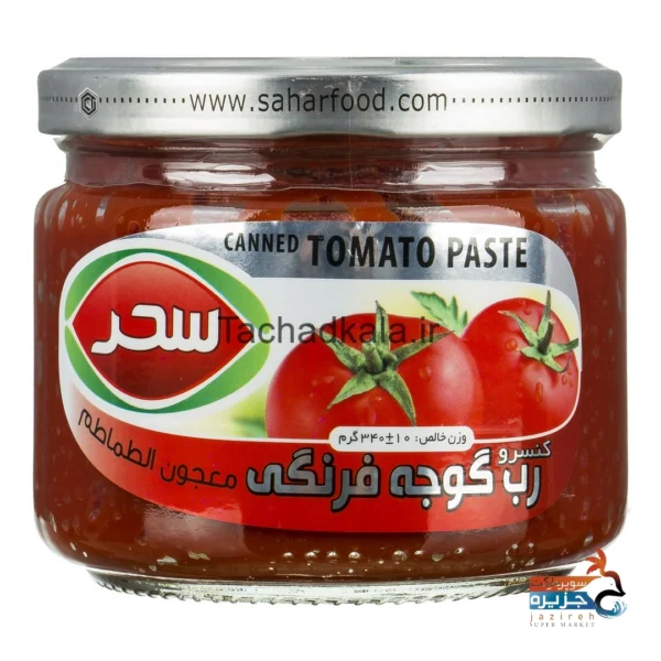 رب گوجه فرنگی شیشه 340 گرمی سحر تچاد کالاتعاونی مصرف کارکنان