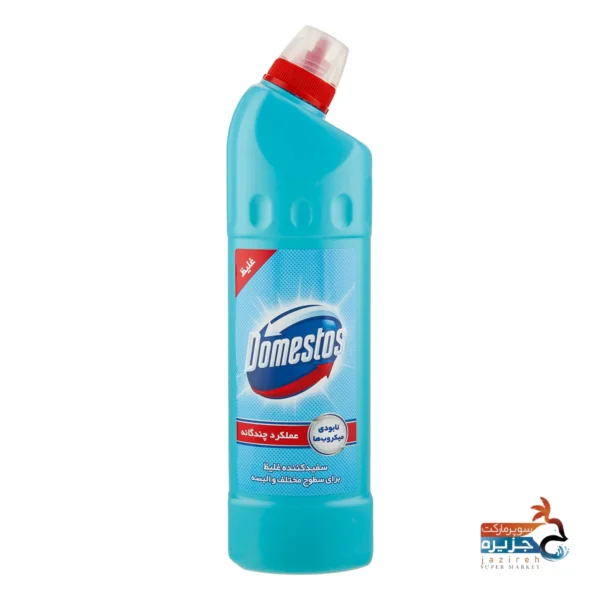 جرم گیر و سفید کننده آبی 750 گرمی دامستوس هایپر مارکت چند منظوره