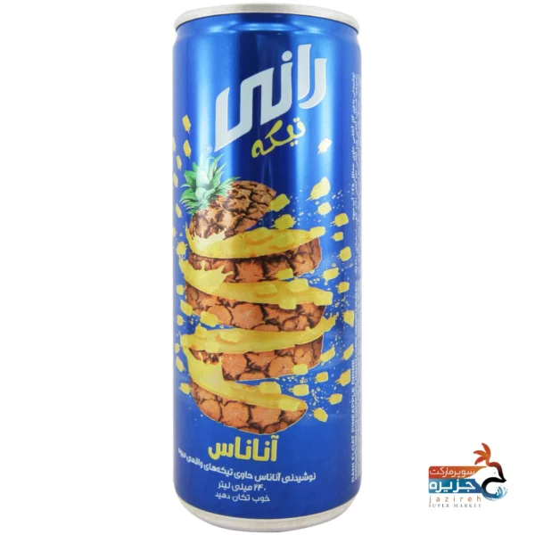 نوشیدنی آناناس رانی حاوی تکه های طبیعی میوه ۲۴۰ میلی لیتر دکان