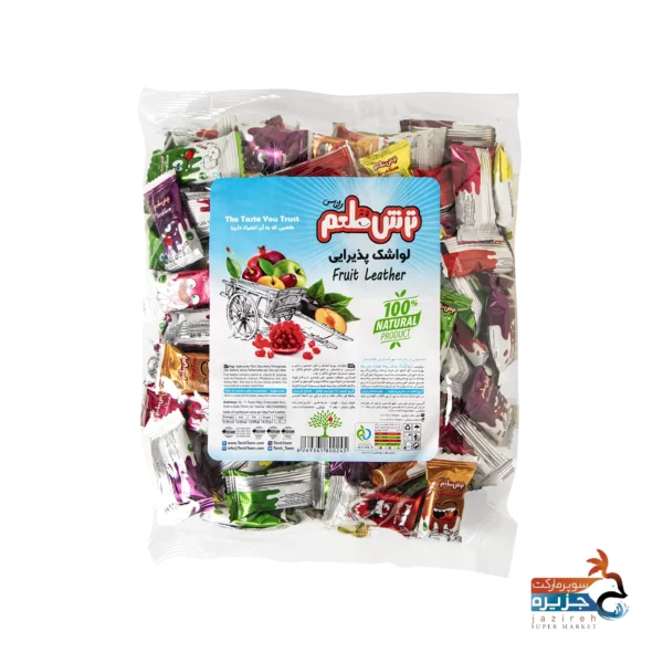 لواشک لایه ای هفت میوه 1کیلوگرمی ترش طعم فروش عمده ترش طعم