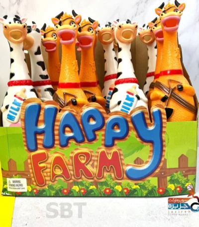 خرید عمده و پخش الاغ و گاو و مرغ رنگی نالان