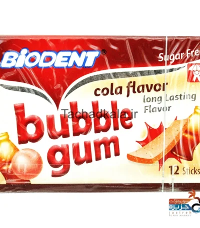 آدامس بادکنکی بایودنت مینی استیک بدون شکر با طعم کولا تچاد کالا