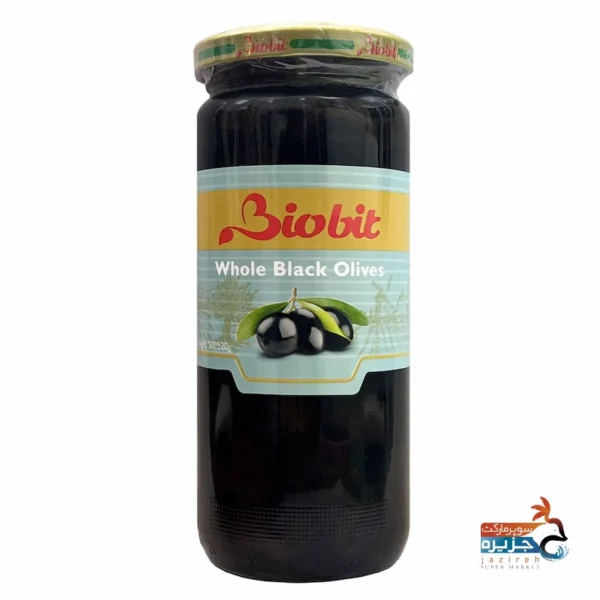 زیتون سیاه بی هسته 500گرم بایوبیت سوپرمارکت آنلاین ویکوباکس