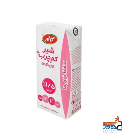 شیر کم چرب غنی شده 200 سی سی کاله