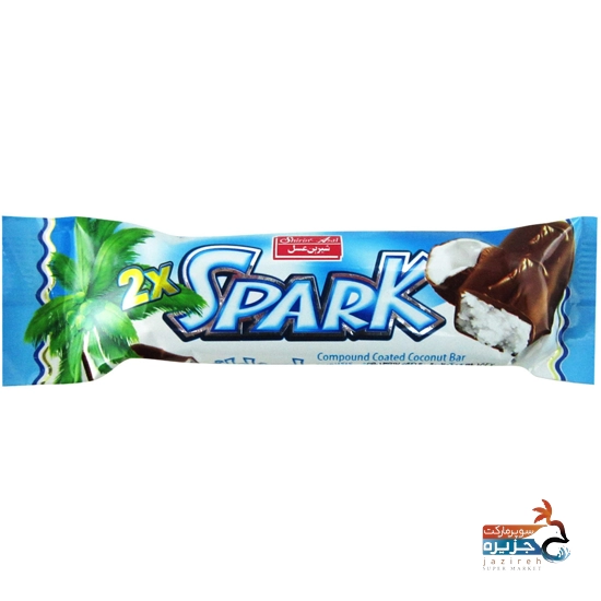 شیرین عسل شیرینی نارگیلی با روکش شکلات اسپارک 36گرم14034102