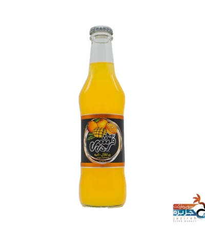 آبمیوه گازدار با طعم پرتقال و انبه فرشی دی 250 میلی لیتر پویاشاپ