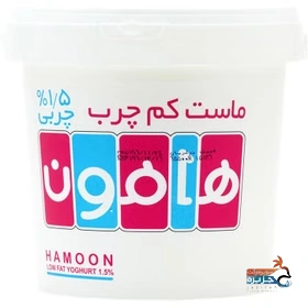 ماست کم چرب 1500 گرم هامون