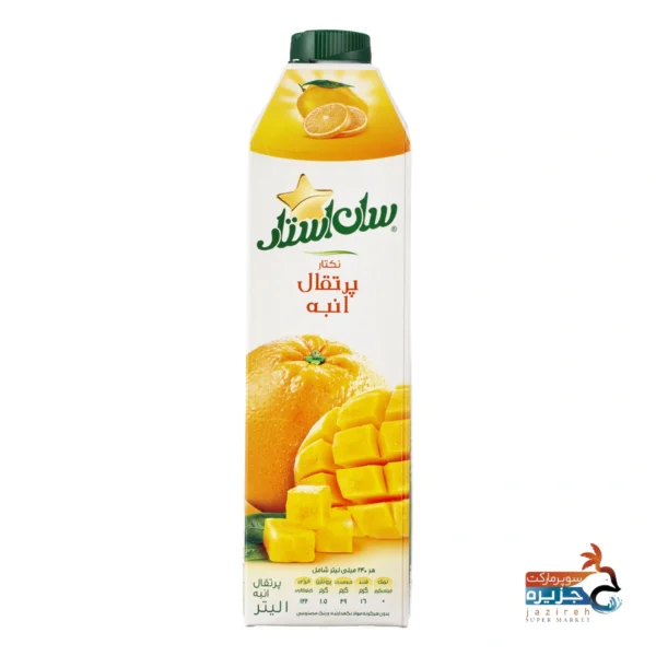 ابمیوه پرتقال انبه یک لیتری