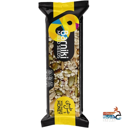 نات بار مخلوط دانه ها با عسل بارنیکی 35 گرم