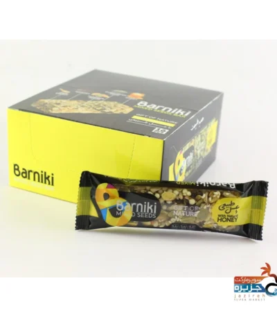 نات بار مخلوط دانه ها با عسل بارنیکی 35 گرم