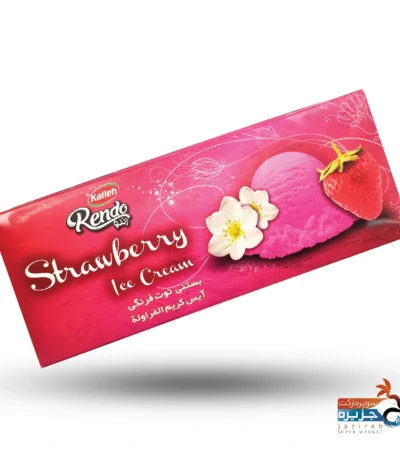 بستنی توت فرنگی 1لیتری