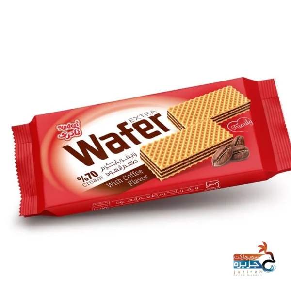 ویفر با کرم طعم قهوه