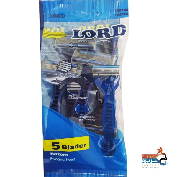 ژیلت 5 لبه پفکی مردانه